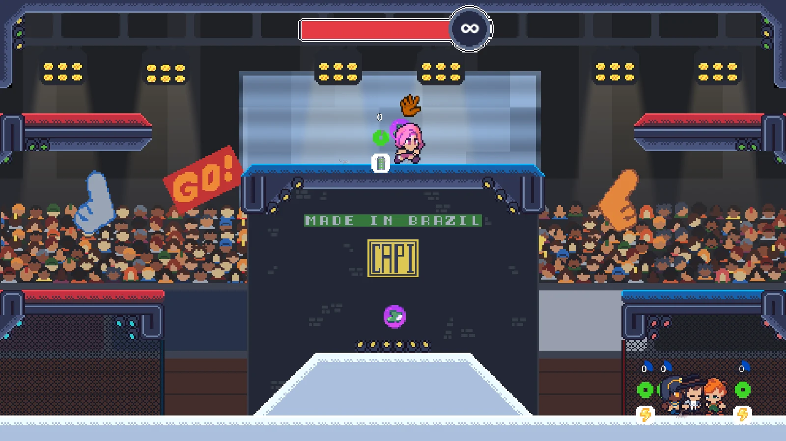 A MythTag match in the Official Chase Tag Arena.