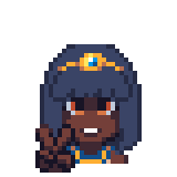 Nour’s selected avatar, an Egyptian MythTag character.